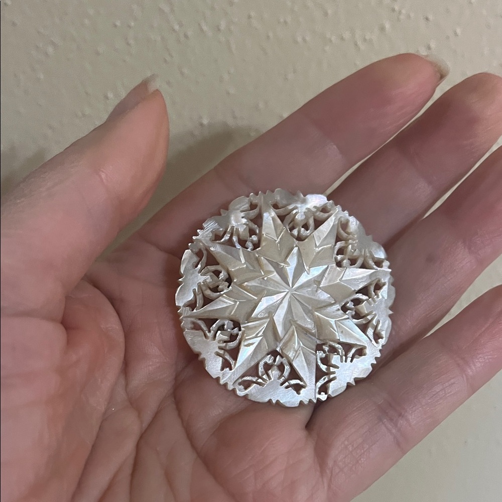 Elegant Cream Brooch